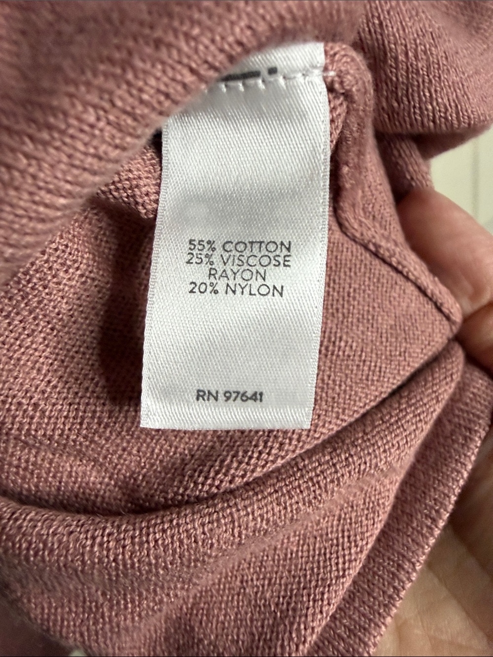 J. Jill Dusty Rose V-Neck Long Sleeve Sweater - Picture 3 of 4